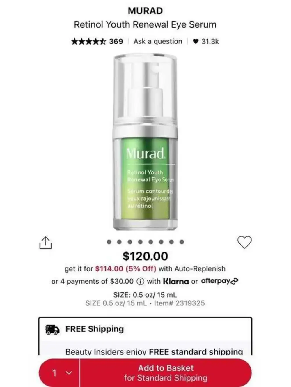 Murad: Resurgence Retinol Youth Renewal Eye Serum